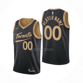 Camiseta Toronto Raptors Personalizada Ciudad 2020-21 Negro (2)